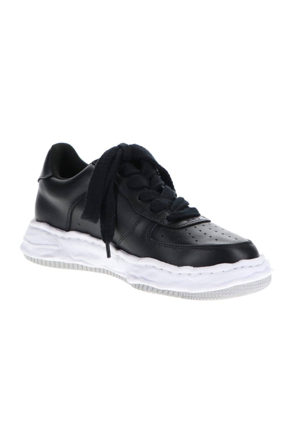 WAYNE low - original sole leather  Low-Top sneakers Black