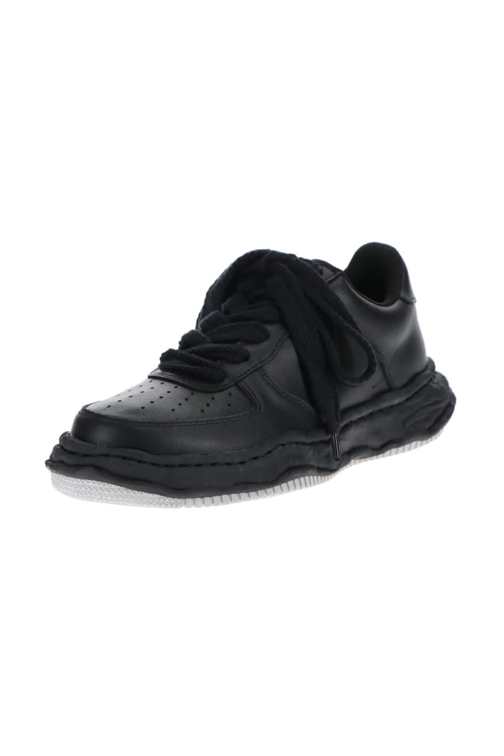 WAYNE original sole leather  Low-Cut sneakers Black/Black