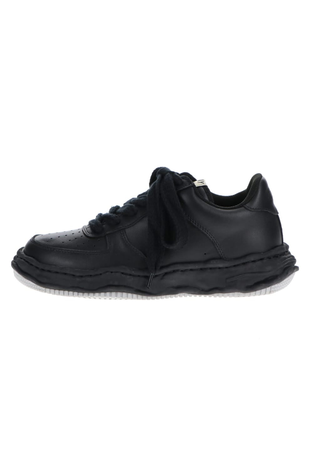 WAYNE original sole leather  Low-Cut sneakers Black/Black