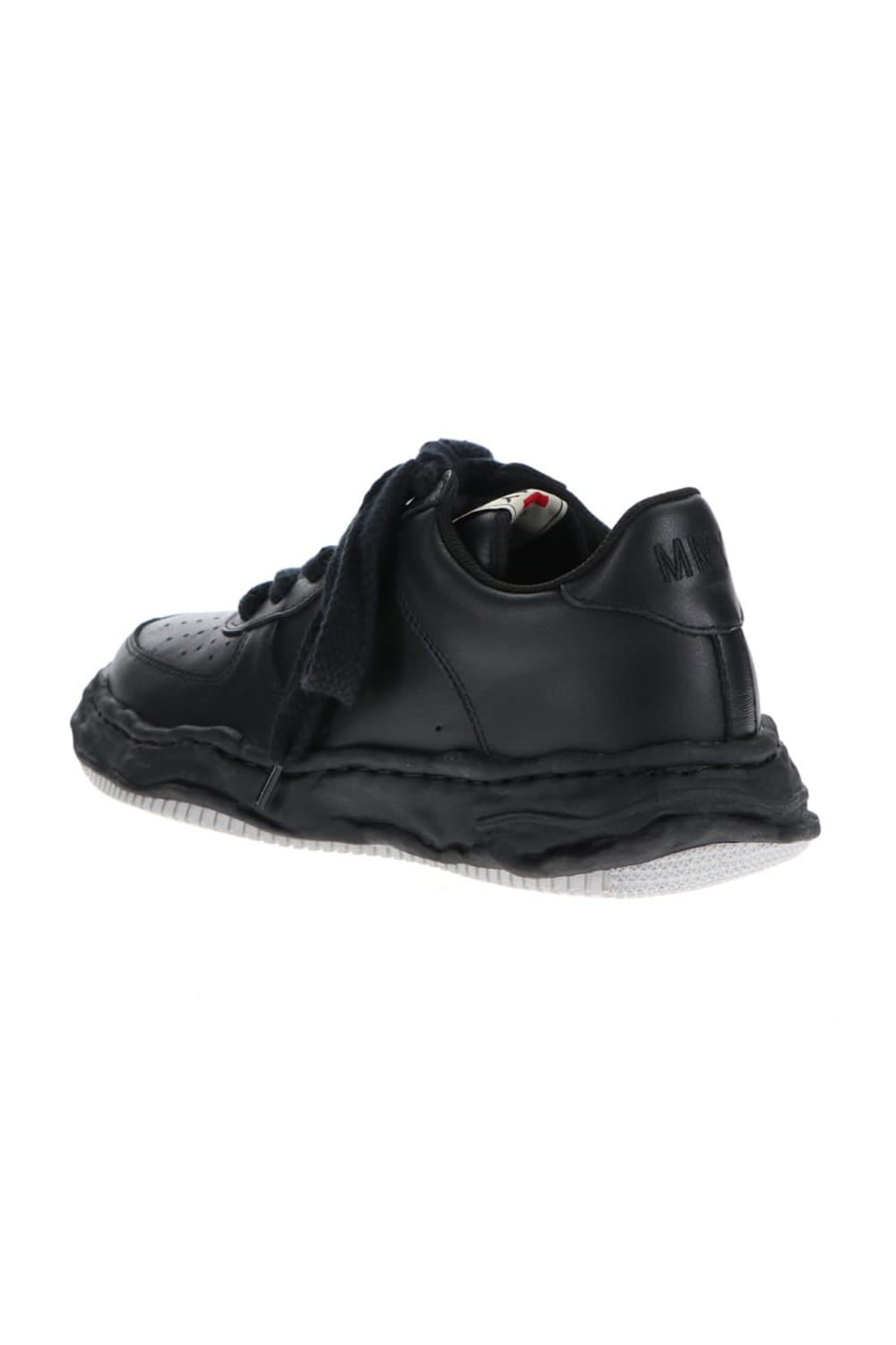 WAYNE original sole leather  Low-Cut sneakers Black/Black