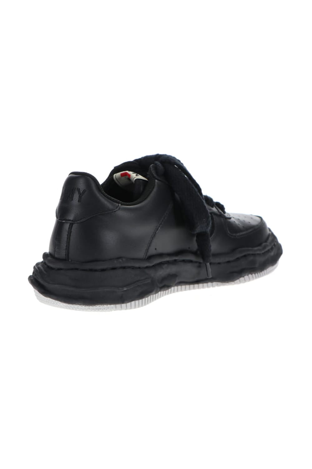 WAYNE original sole leather  Low-Cut sneakers Black/Black