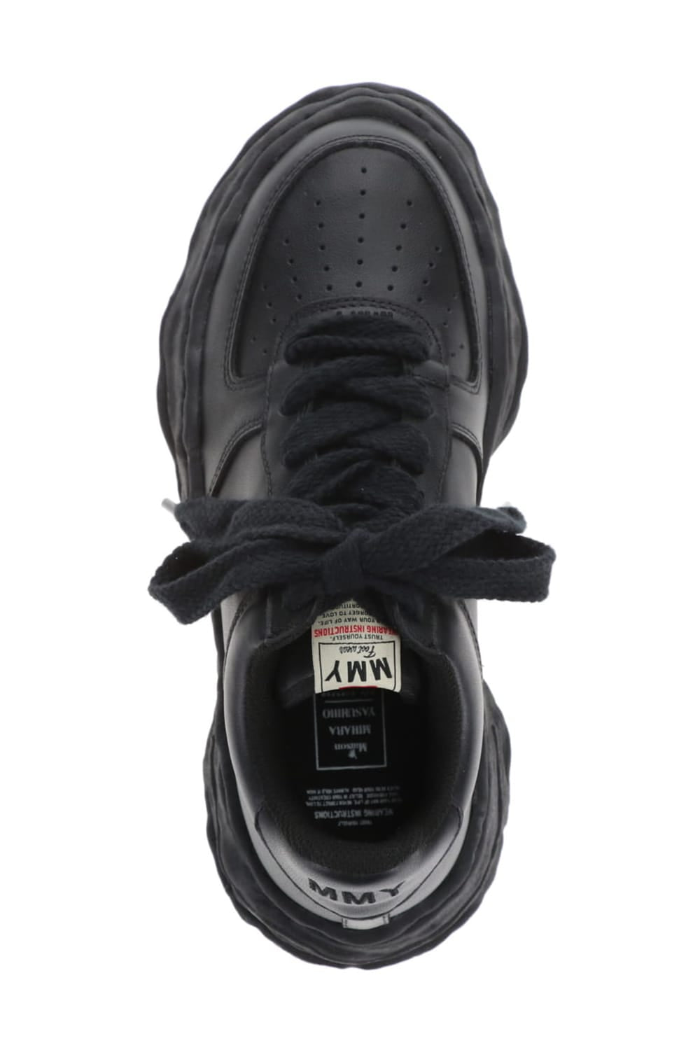 WAYNE original sole leather  Low-Cut sneakers Black/Black