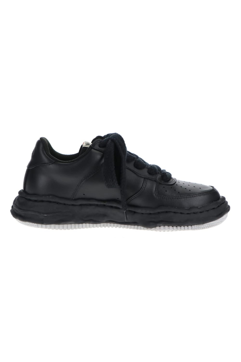 WAYNE original sole leather  Low-Cut sneakers Black/Black