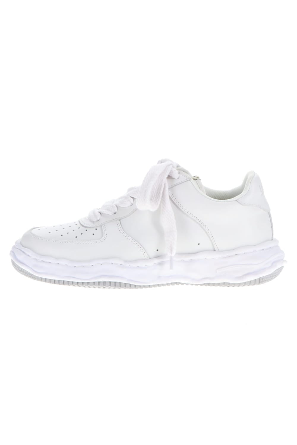 WAYNE Original Sole Leather  Low-Top sneakers White