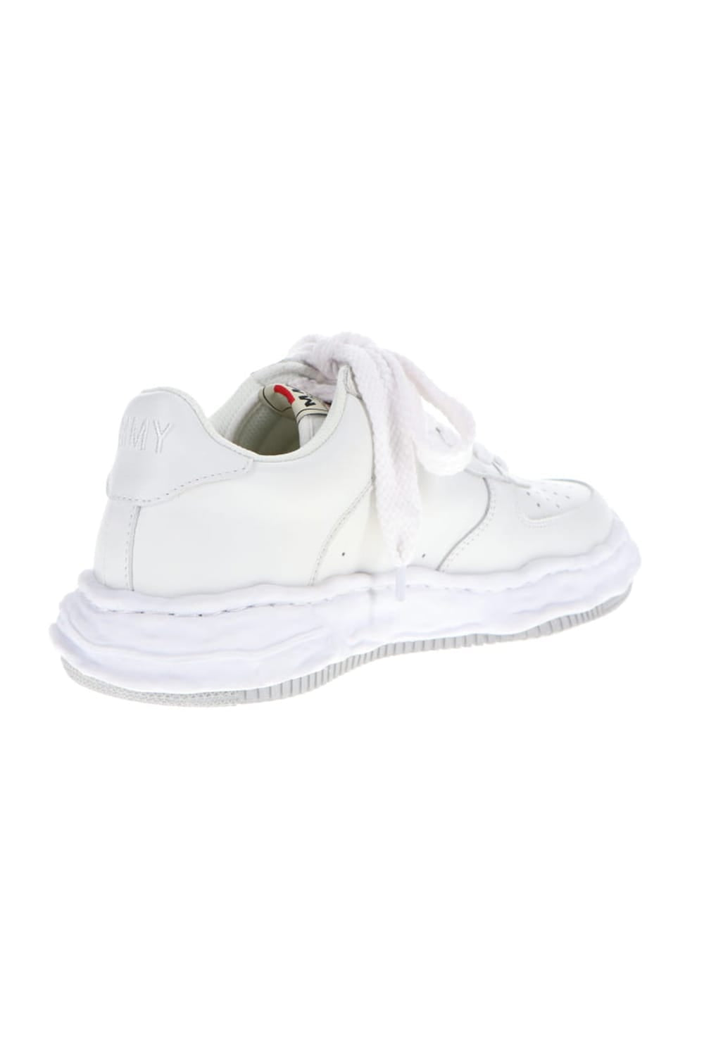 WAYNE Original Sole Leather  Low-Top sneakers White