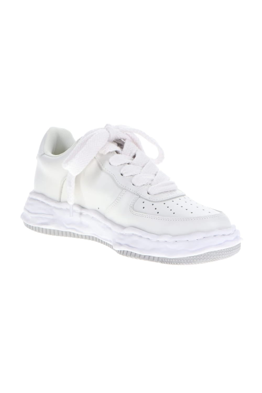 WAYNE Original Sole Leather  Low-Top sneakers White