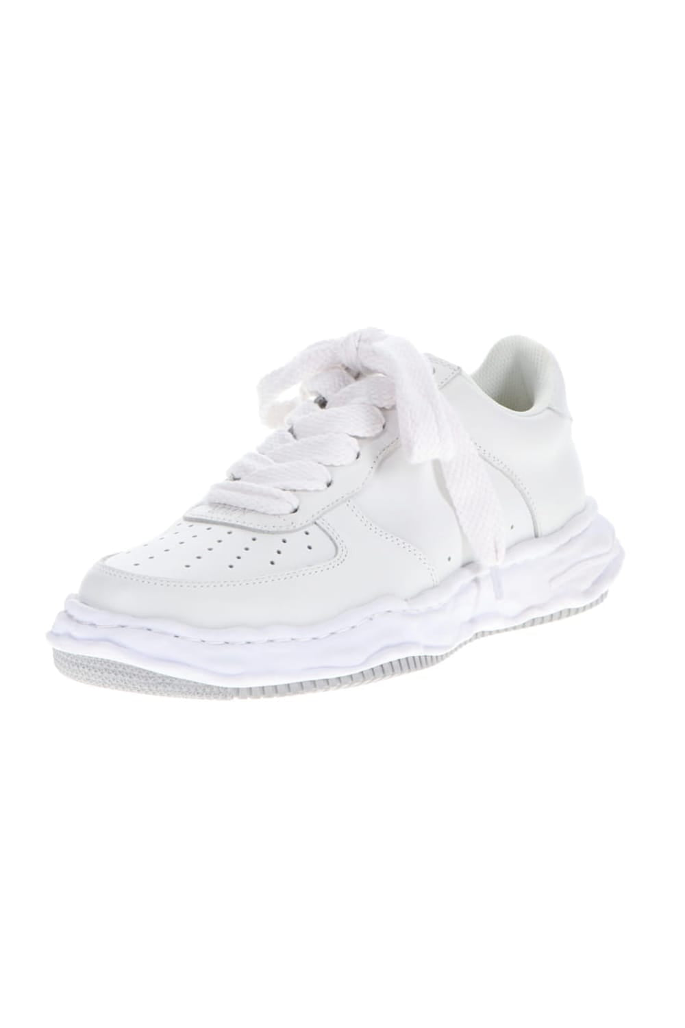 WAYNE Original Sole Leather  Low-Top sneakers White