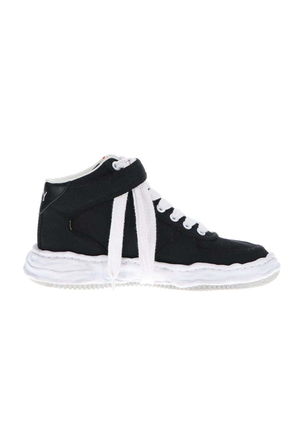 WAYNE high - original sole canvas High-Top sneakers Black