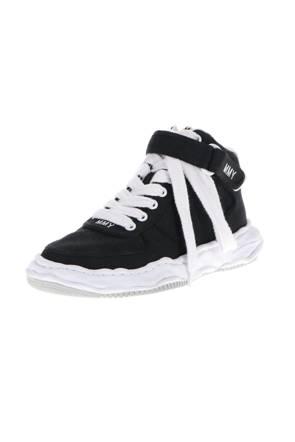 WAYNE high - original sole canvas High-Top sneakers Black