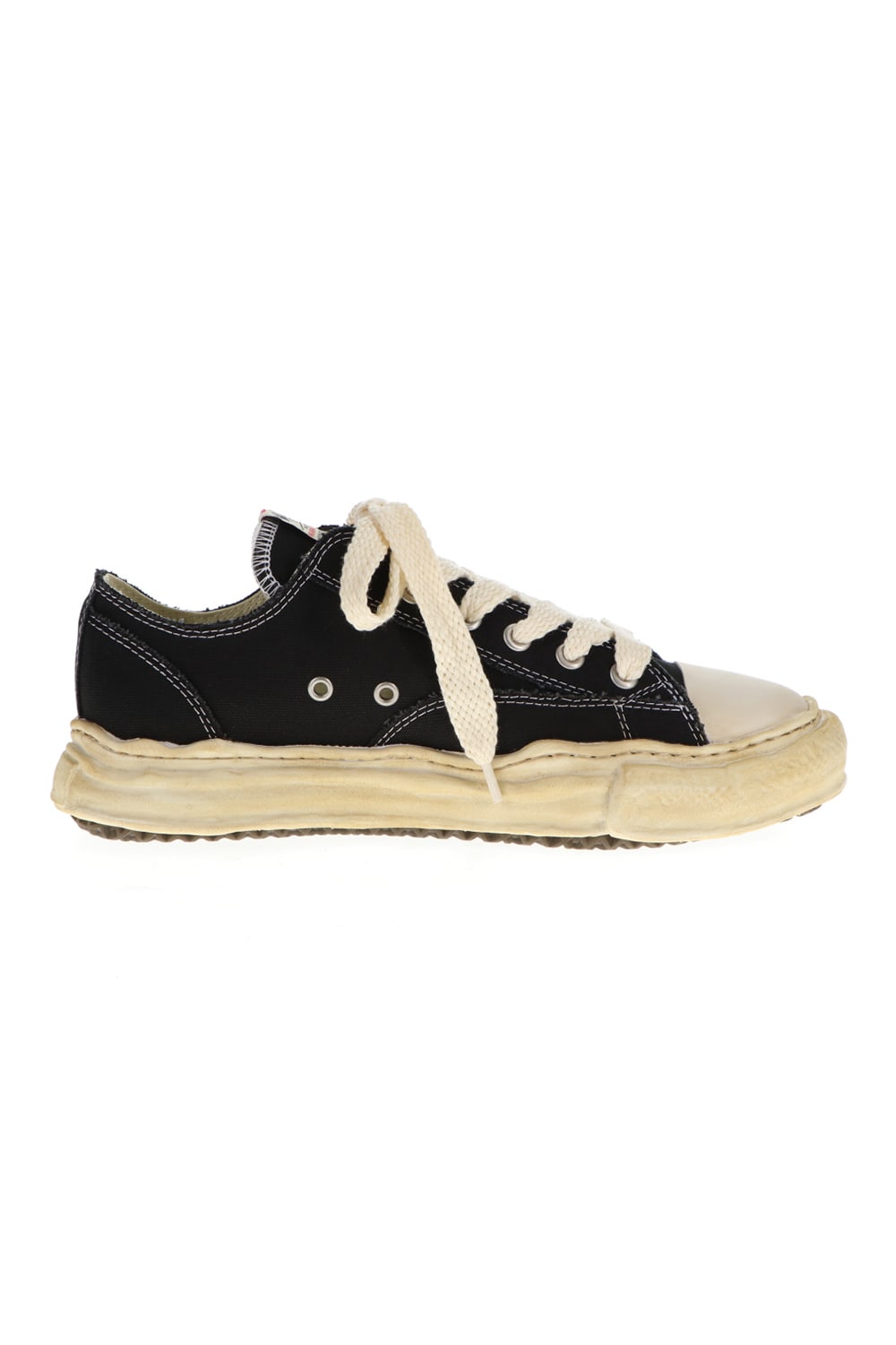 -PETERSON low- Over-dyed original sole canvas Low-Top sneakers Black