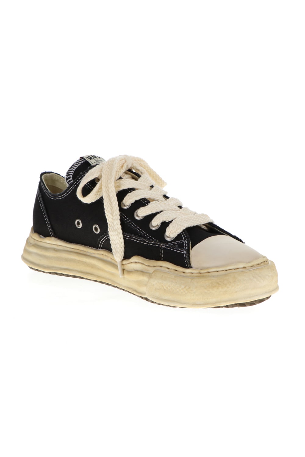 -PETERSON low- Over-dyed original sole canvas Low-Top sneakers Black