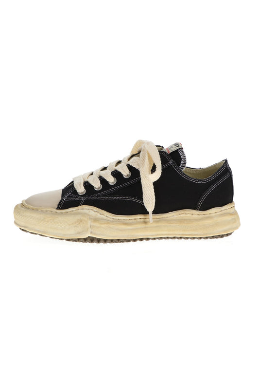 -PETERSON low- Over-dyed original sole canvas Low-Top sneakers Black