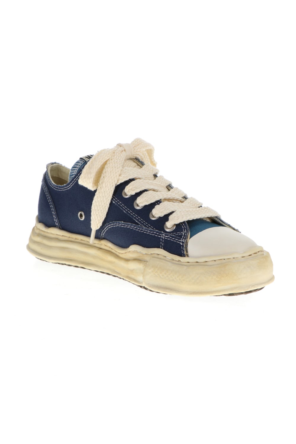 -PETERSON low- Over-dyed original sole canvas Low-Top sneakers Blue