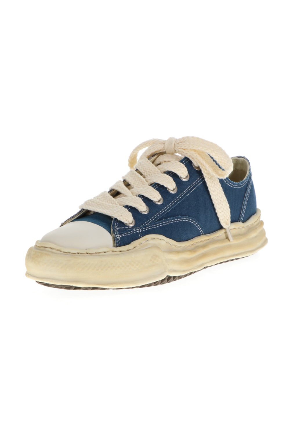 -PETERSON low- Over-dyed original sole canvas Low-Top sneakers Blue