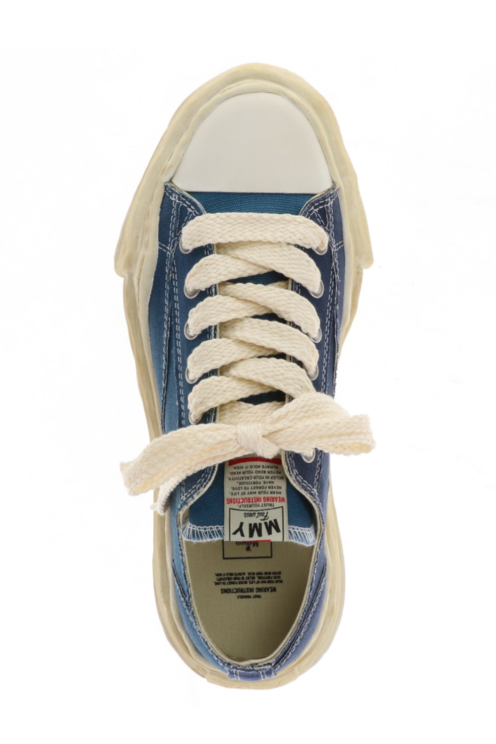 -PETERSON low- Over-dyed original sole canvas Low-Top sneakers Blue