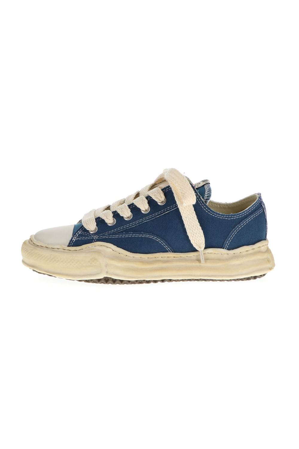 -PETERSON low- Over-dyed original sole canvas Low-Top sneakers Blue