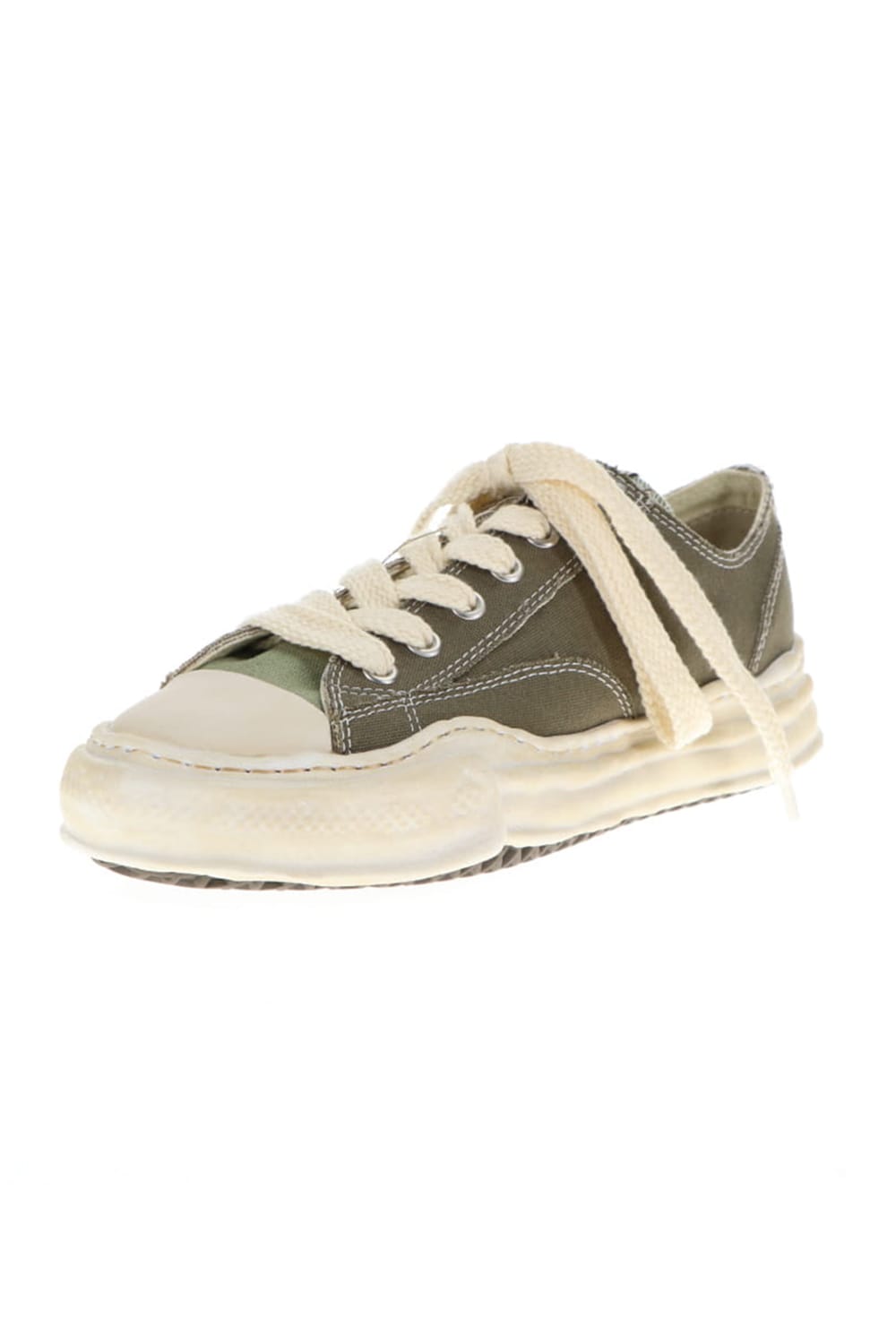 -PETERSON low- Over-dyed original sole canvas Low-Top sneakers Green