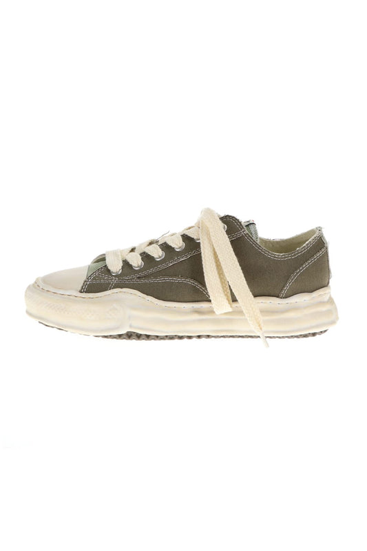 -PETERSON low- Over-dyed original sole canvas Low-Top sneakers Green