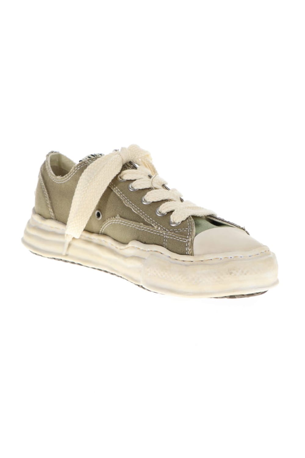 -PETERSON low- Over-dyed original sole canvas Low-Top sneakers Green