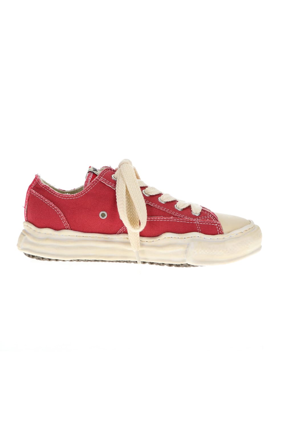 -PETERSON low- Over-dyed original sole canvas Low-Top sneakers Red