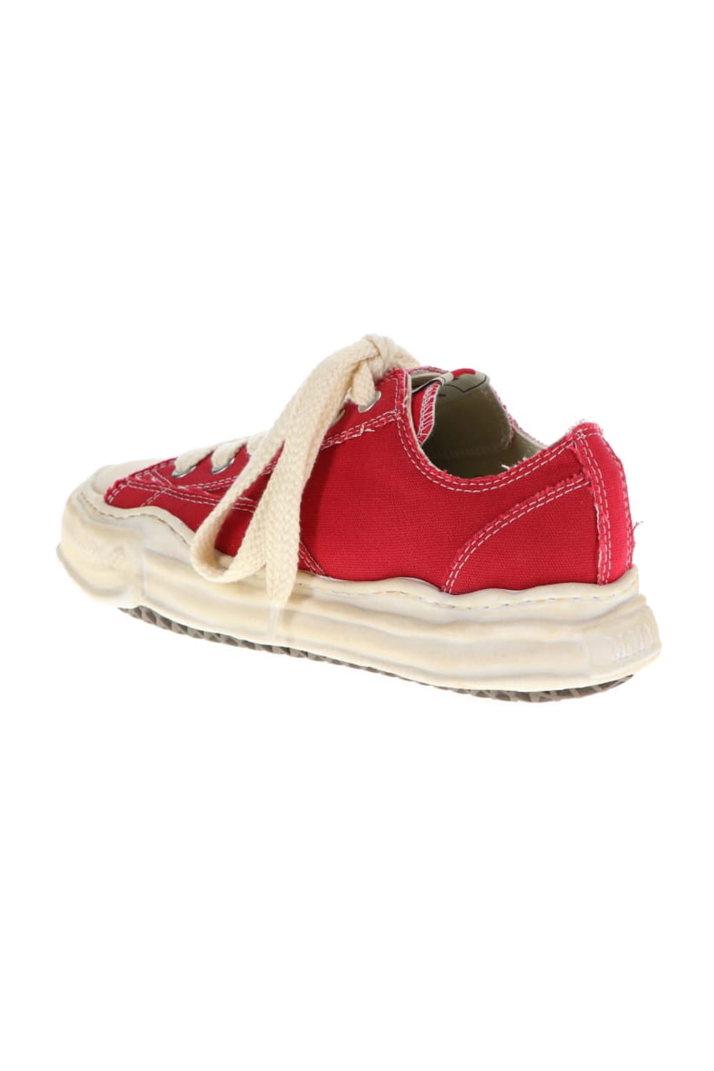 -PETERSON low- Over-dyed original sole canvas Low-Top sneakers Red