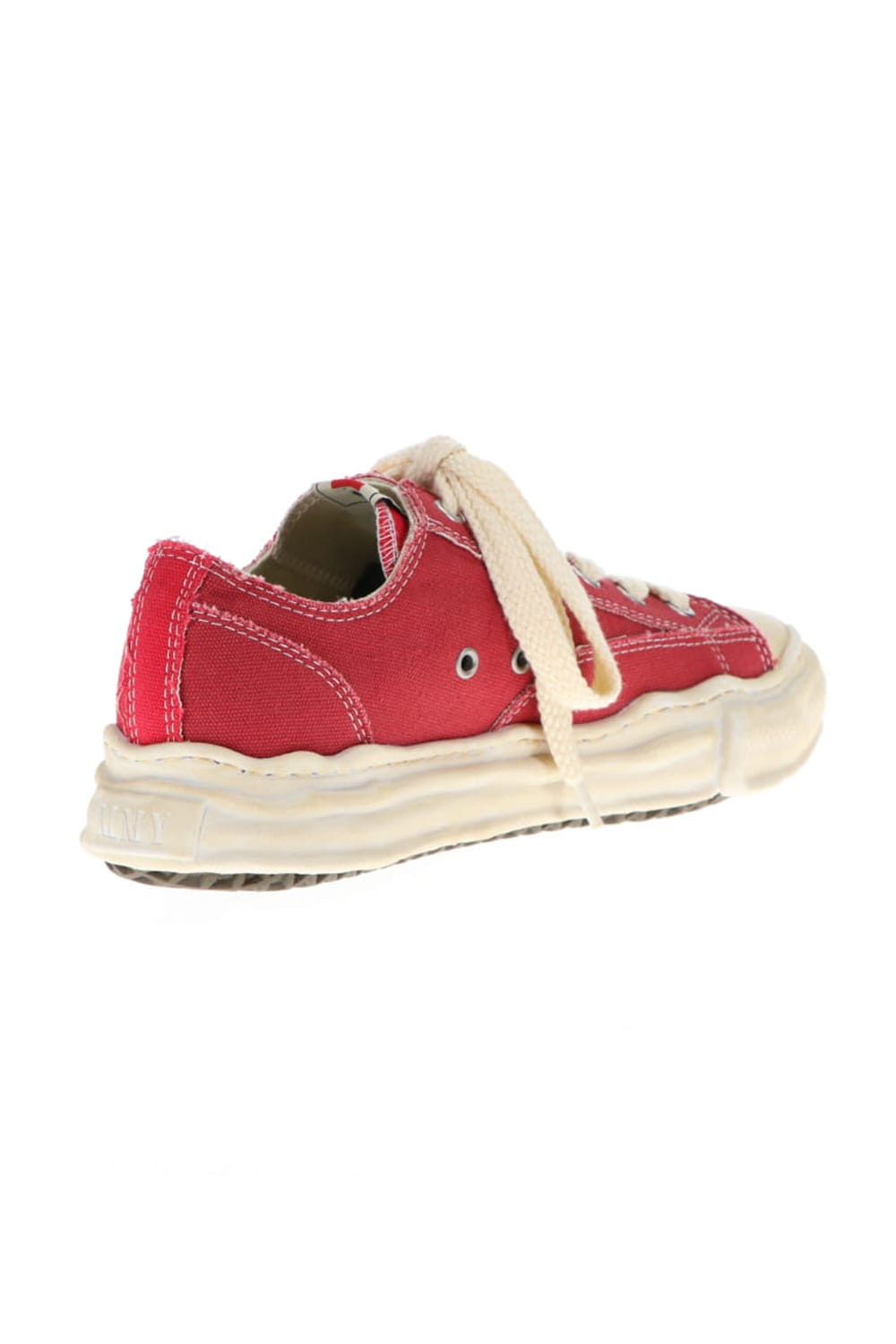 -PETERSON low- Over-dyed original sole canvas Low-Top sneakers Red