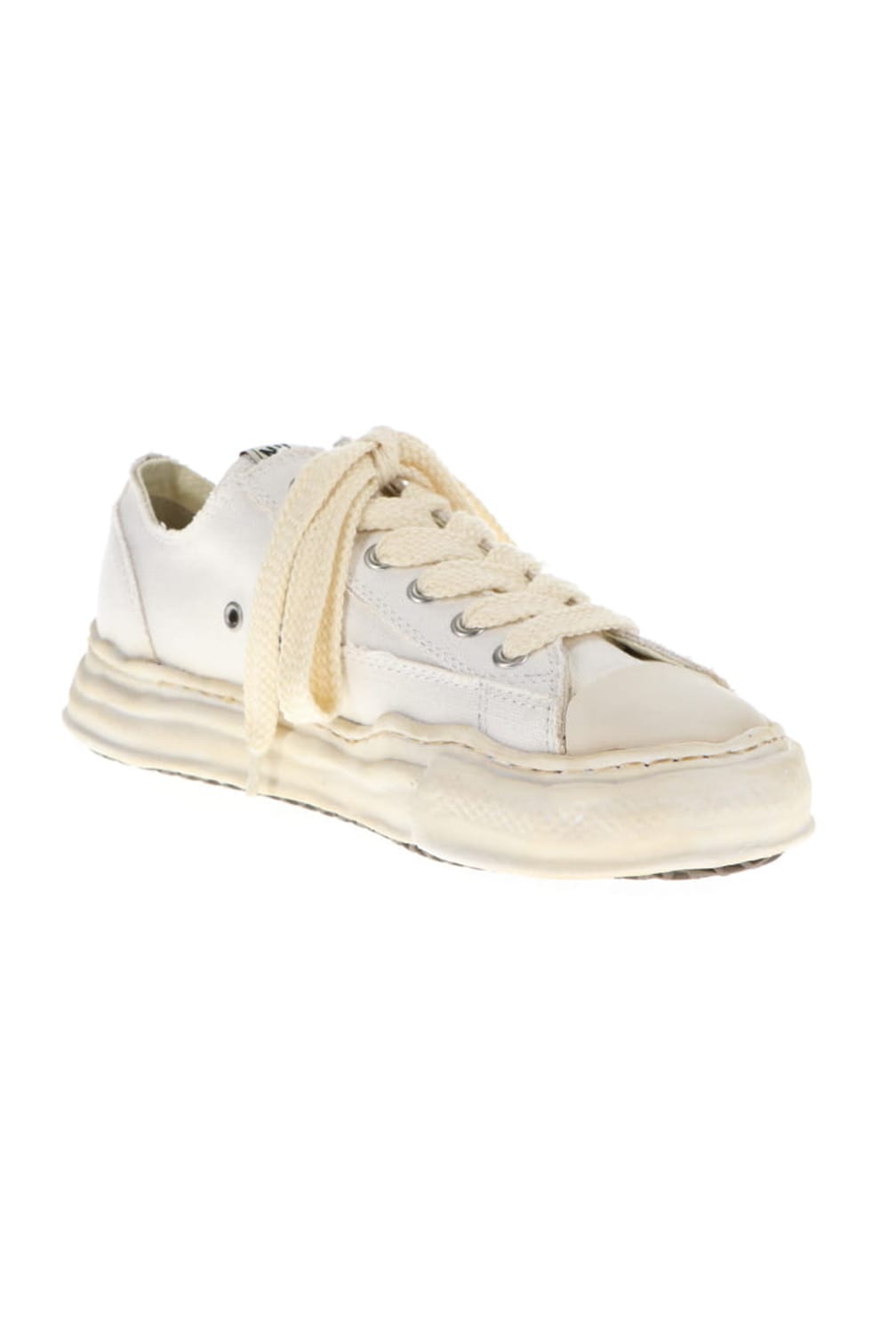 -PETERSON low- Over-dyed original sole canvas Low-Top sneakers White