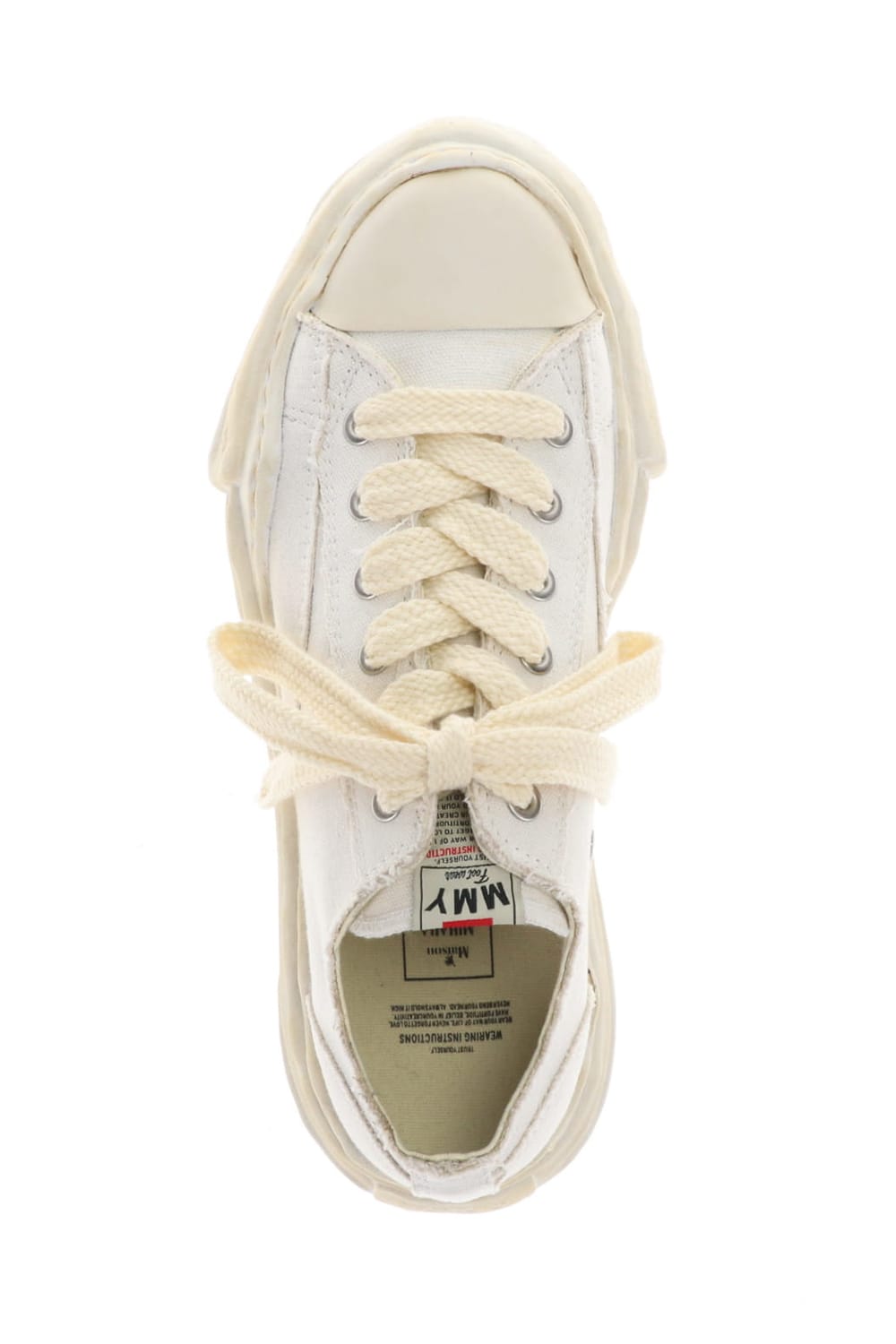 -PETERSON low- Over-dyed original sole canvas Low-Top sneakers White