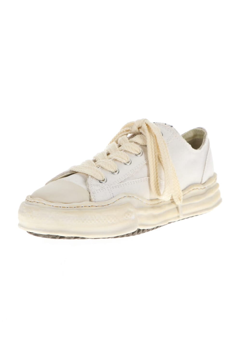 -PETERSON low- Over-dyed original sole canvas Low-Top sneakers White