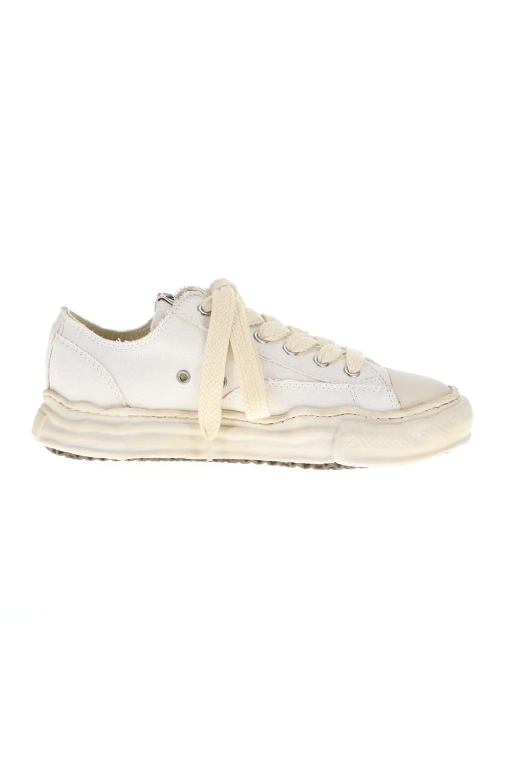 -PETERSON low- Over-dyed original sole canvas Low-Top sneakers White