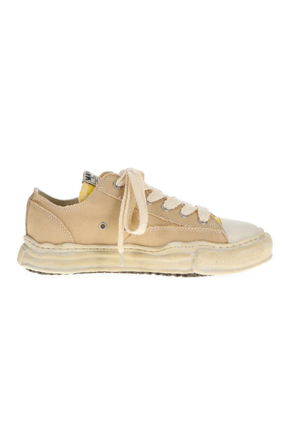 -PETERSON low- Over-dyed original sole canvas Low-Top sneakers Yellow