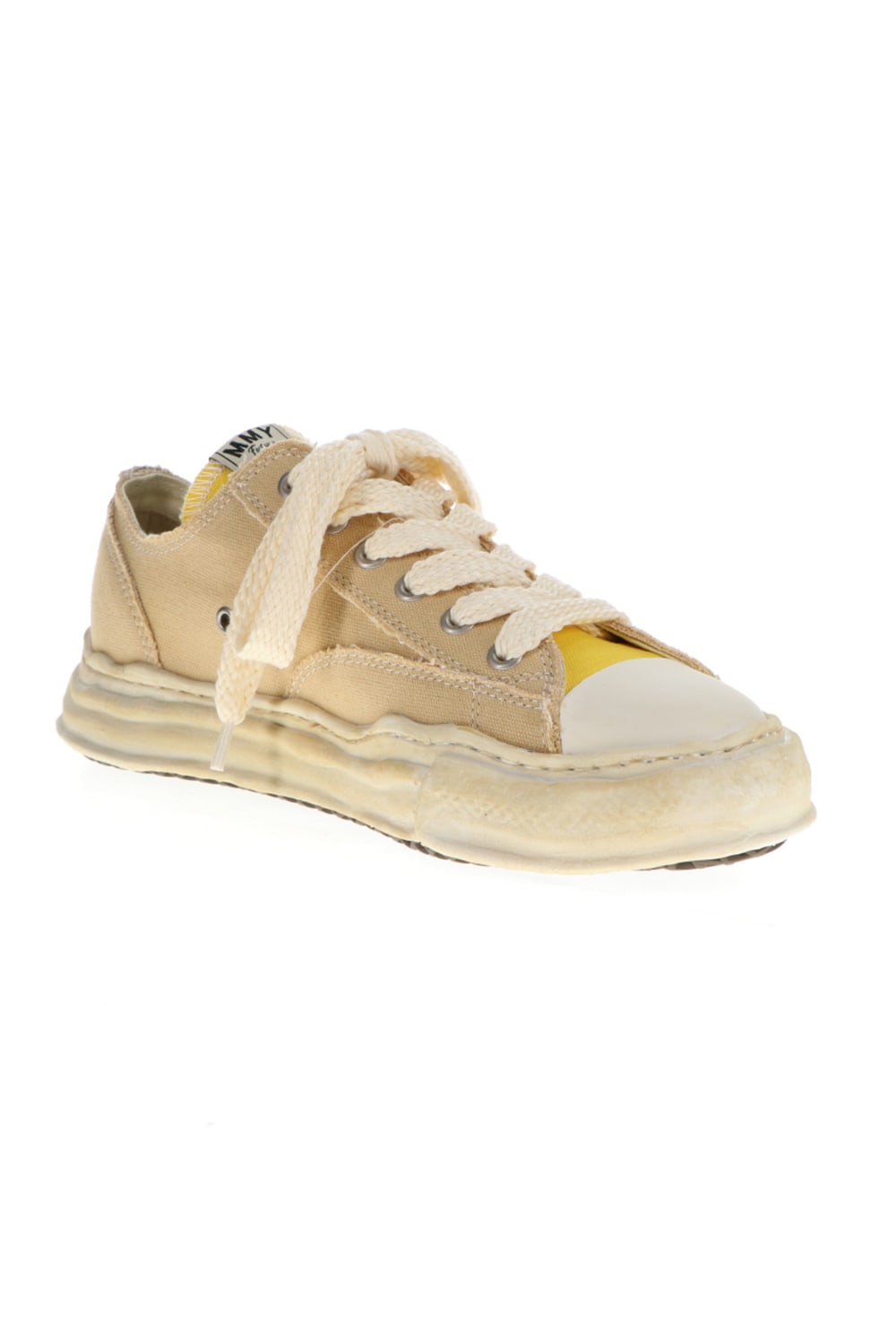 -PETERSON low- Over-dyed original sole canvas Low-Top sneakers Yellow