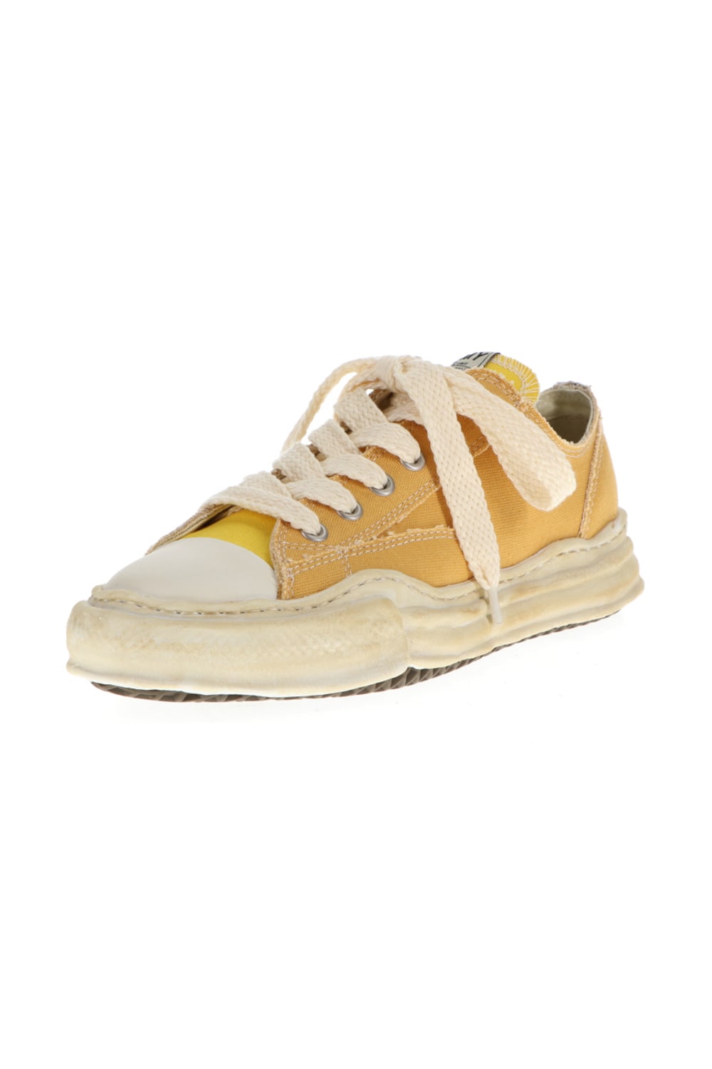 -PETERSON low- Over-dyed original sole canvas Low-Top sneakers Yellow