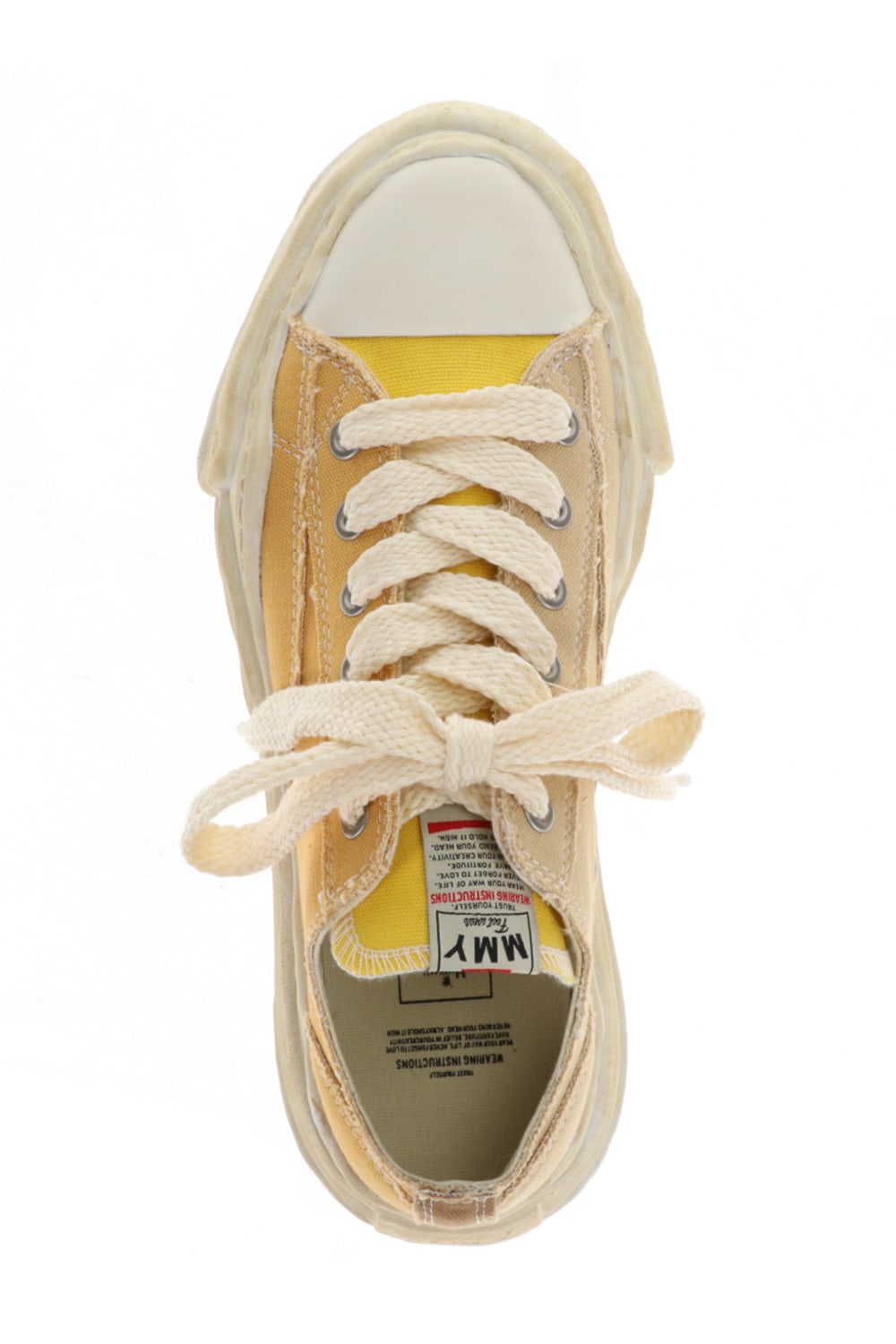 -PETERSON low- Over-dyed original sole canvas Low-Top sneakers Yellow