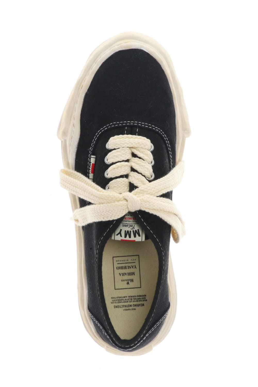 -BAKER- Over-dyed original sole canvas Low-Top sneakers Black