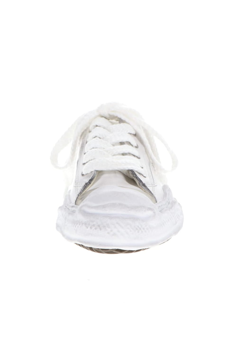 -HANK low- original distressed effect sole leather Low-Top White