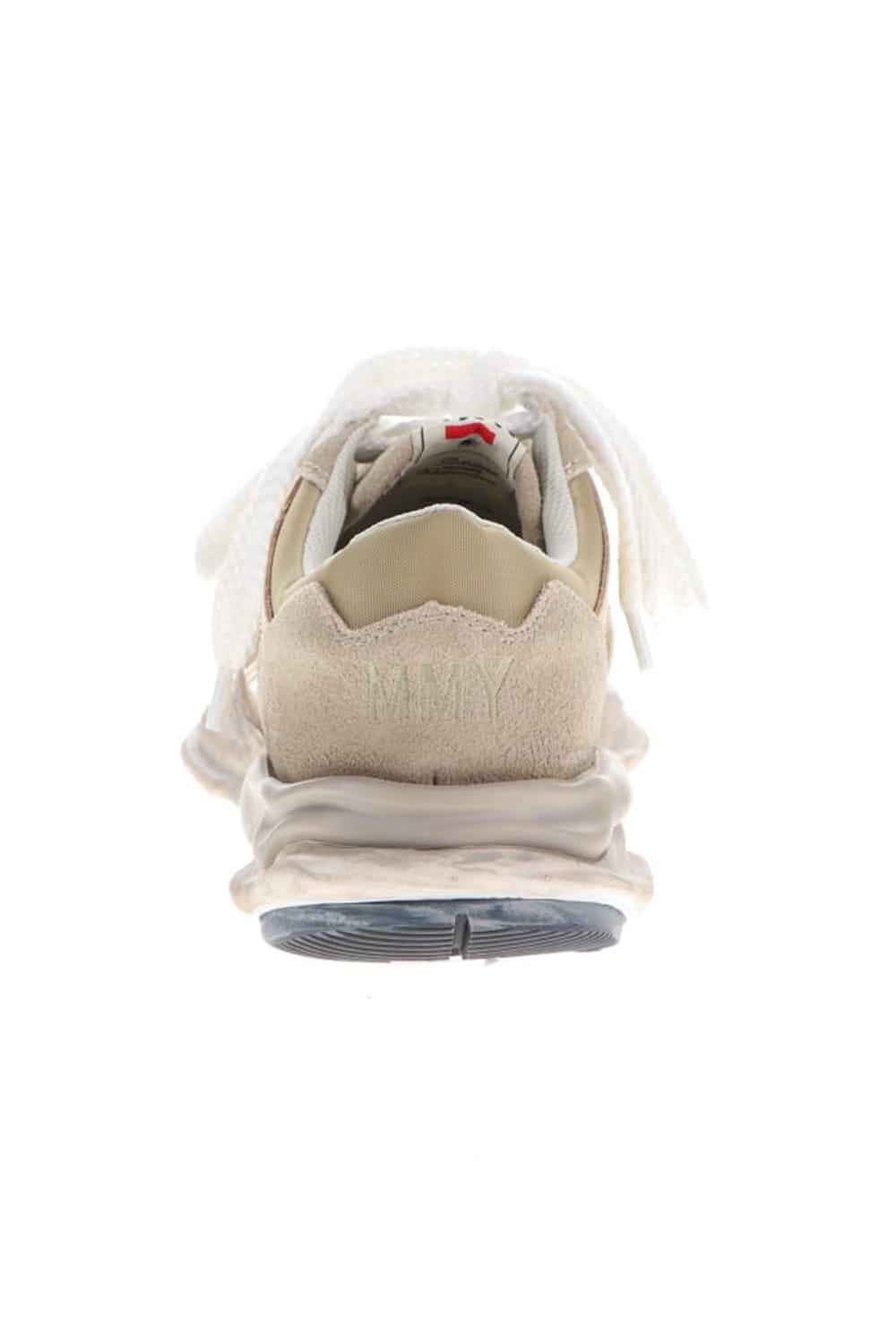 Original distressed effect sole leather Runner sneaker Gold