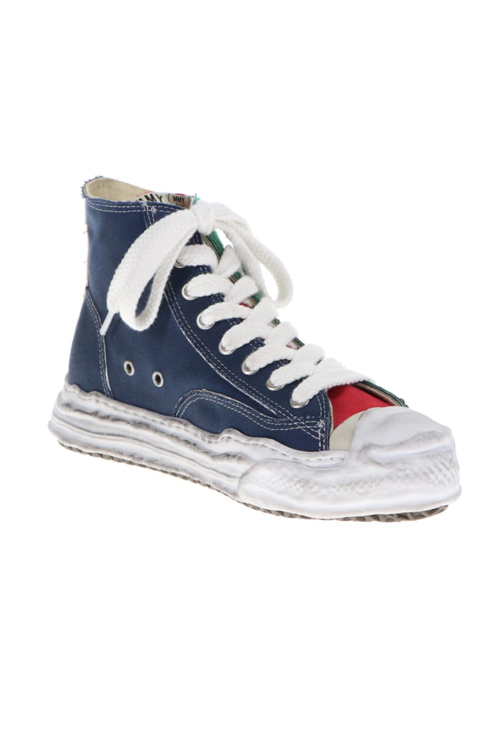 -HANK high- original distressed effect sole canvas High-Top sneakers Multi