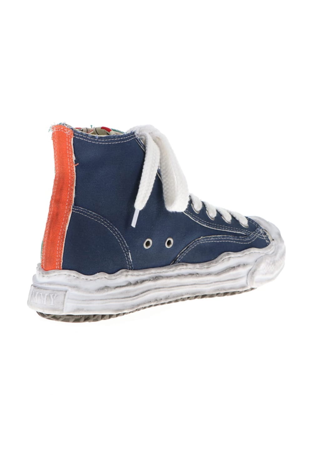 -HANK high- original distressed effect sole canvas High-Top sneakers Multi