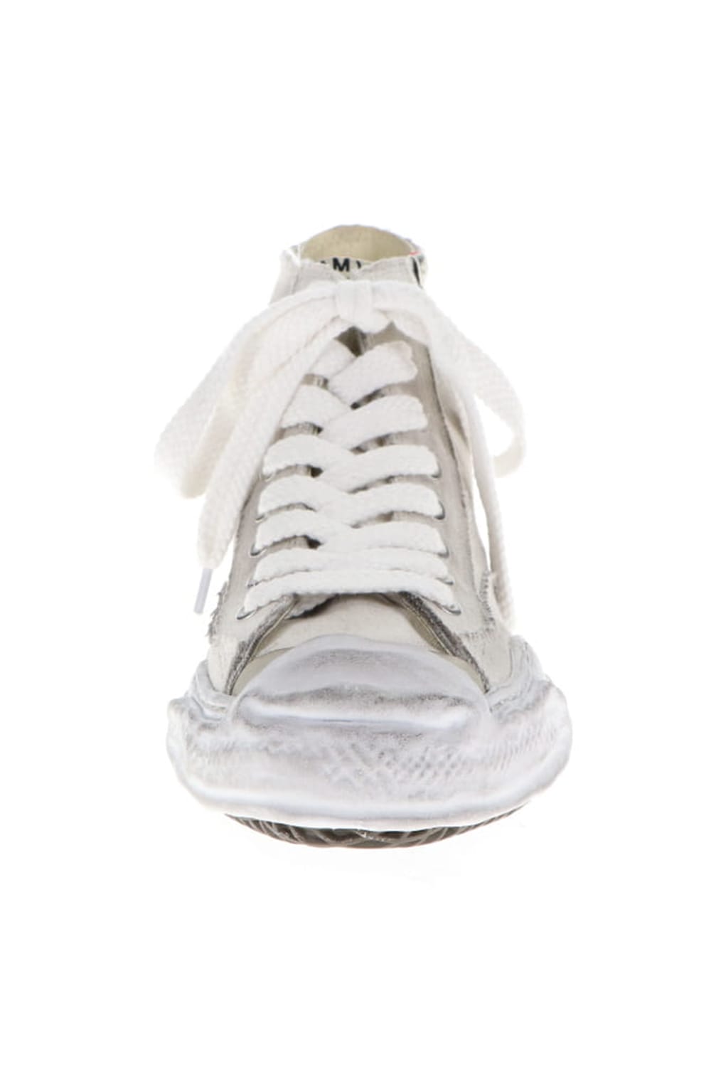 -HANK high- original distressed effect sole canvas High-Top sneakers White