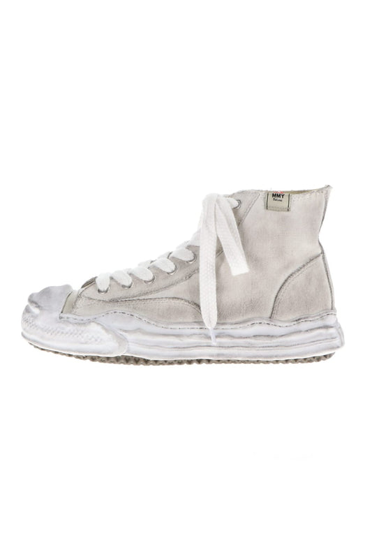 -HANK high- original distressed effect sole canvas High-Top sneakers White