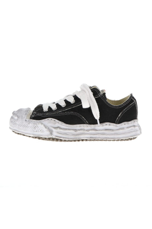 -HANK low- original distressed effect sole canvas Low-Top sneakers Black