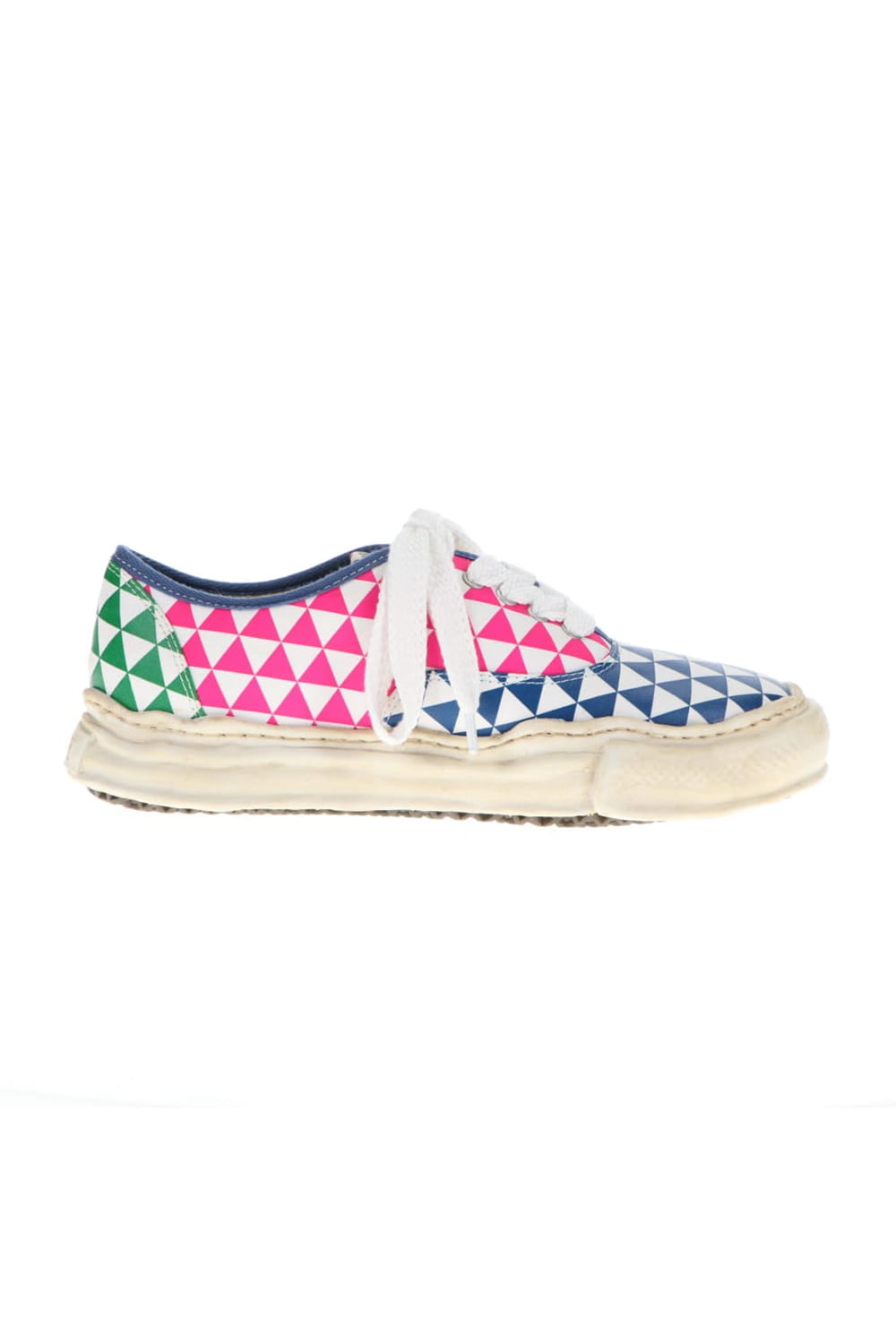 -BAKER- Over-dyed original sole printed canvas Low-Top sneakers Multi