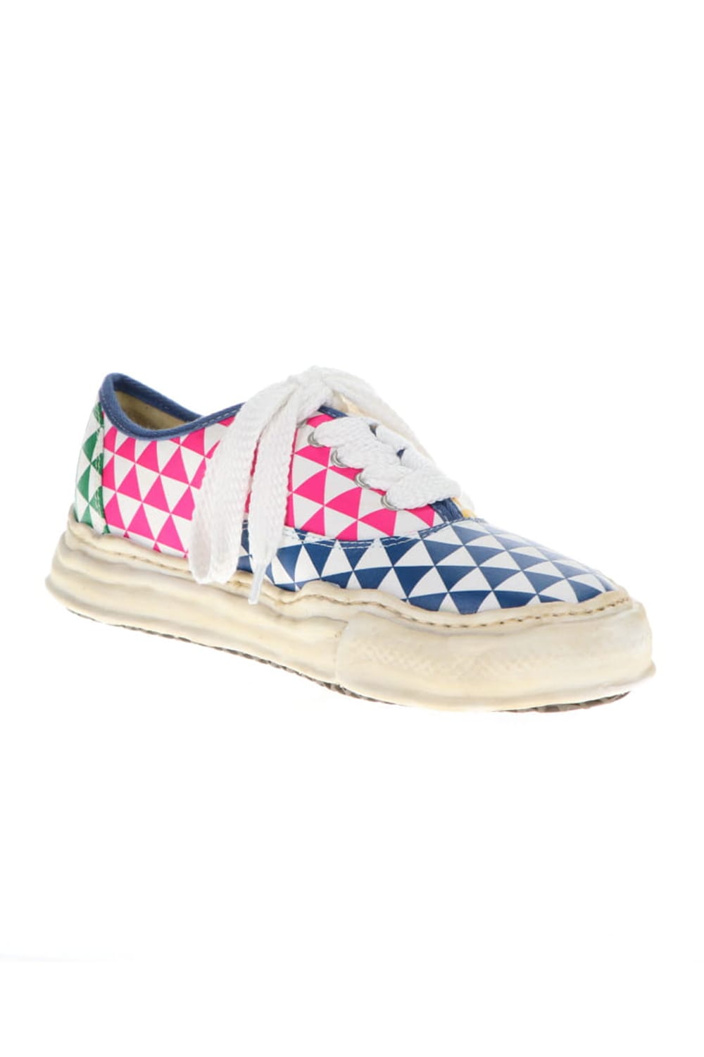 -BAKER- Over-dyed original sole printed canvas Low-Top sneakers Multi