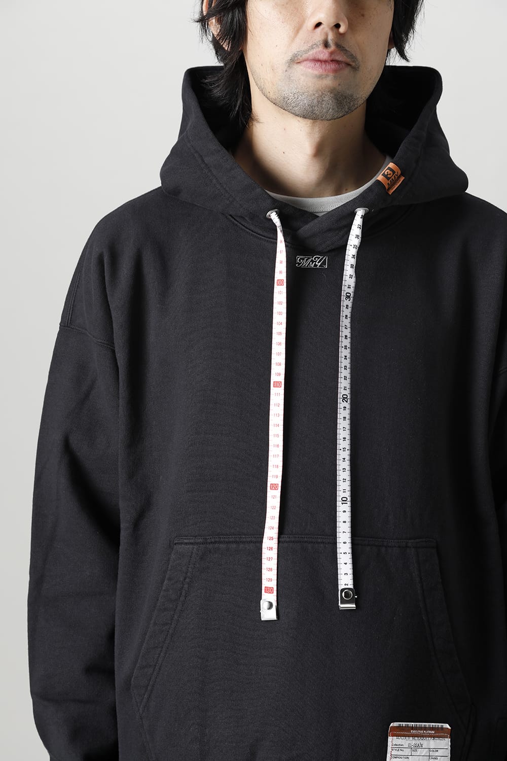 MmY embroideried hoodie Black