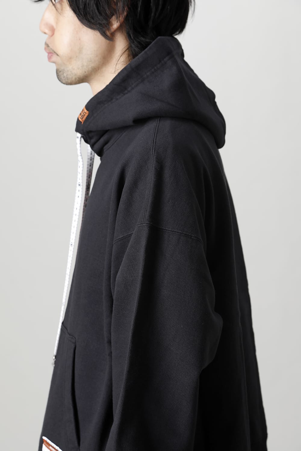 MmY embroideried hoodie Black