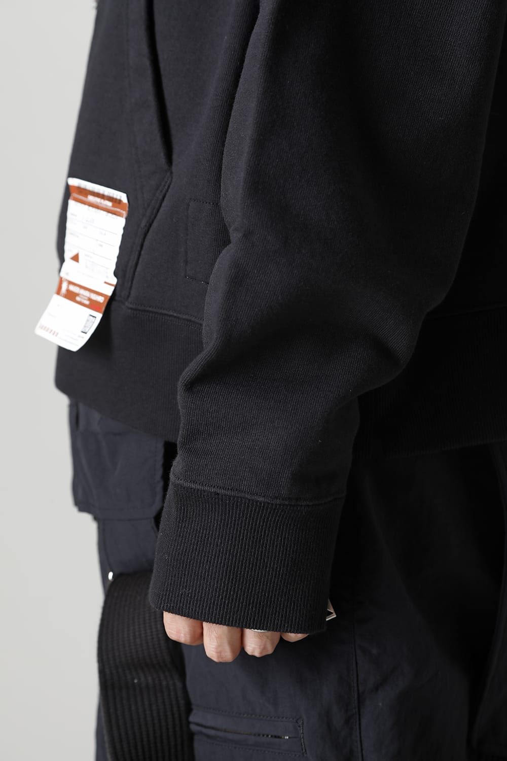 MmY embroideried hoodie Black