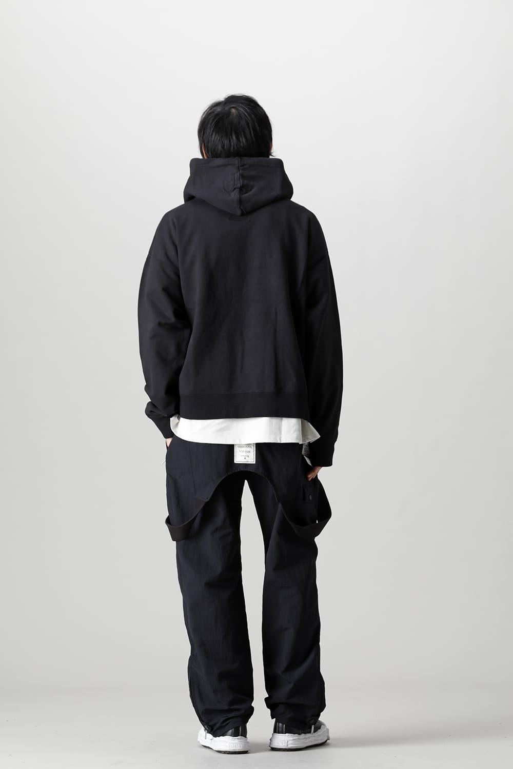 MmY embroideried hoodie Black