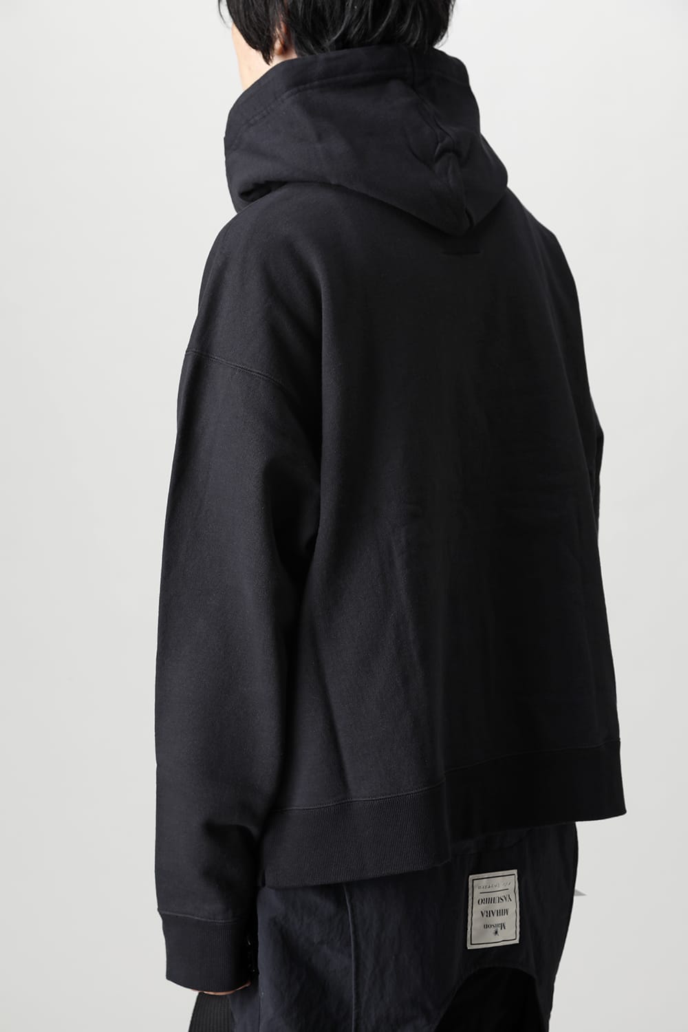 MmY embroideried hoodie Black