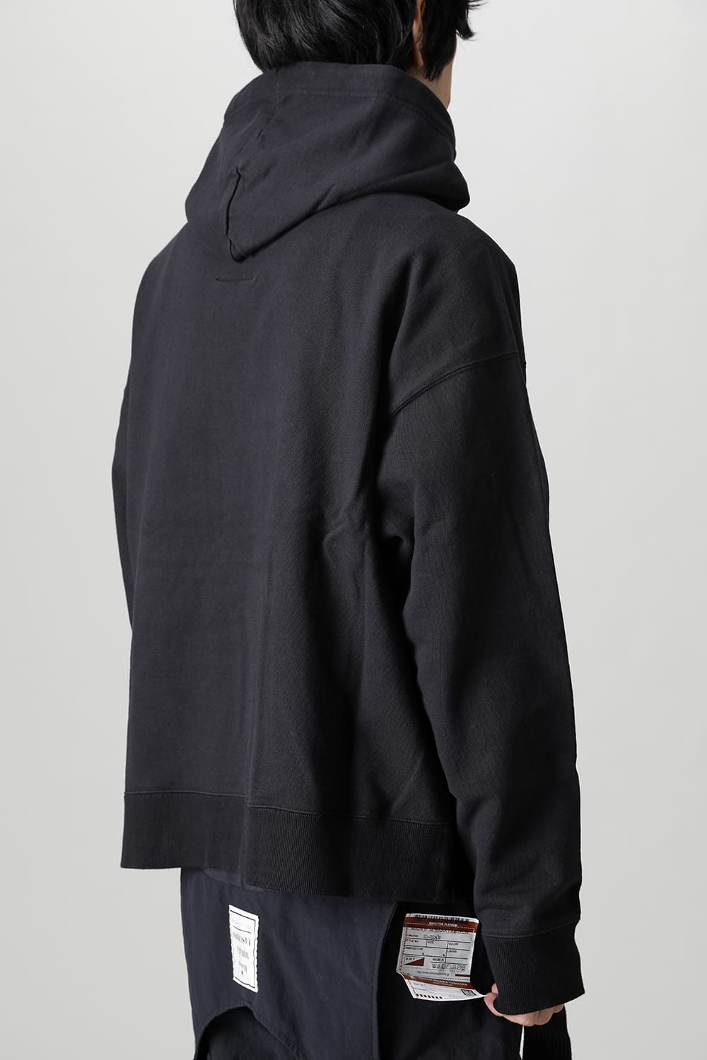 MmY embroideried hoodie Black